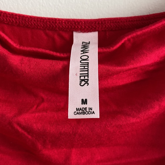 Red tube top dress - Picture 2 of 5